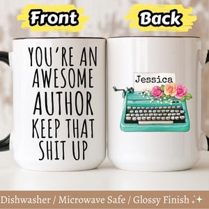 Custom Author Mug, Funny Writer Gift,Journalist Mug, Journalist Gift,Author Mug, Future Author Gift, Gift For New Author, Novel Writing Gift