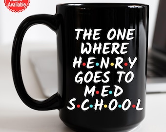 Personalized Med School Mug, Medical School Gifts, Future Doctor Mug, Med Student Gifts, Custom Gifts For Med School Student, Doctor To Be