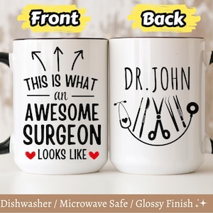Personalized Surgeon Mug, Gifts for Surgeons, Surgeon Gift, Custom Surgeon Mugs, Funny Surgeon Gifts, Best Surgeon, Surgeon Birthday Gifts