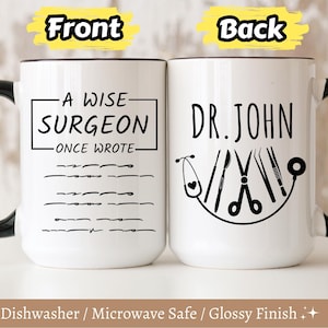 Personalized Surgeon Gift, Surgeon Coffee Mug, Surgeon Present, Best Surgeon, Surgeon Birthday Gift, Customized Gift for Surgeon Surgeon Mug