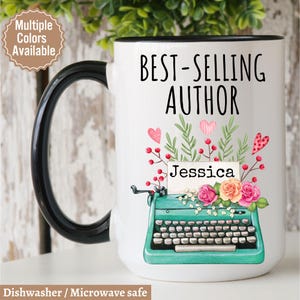 Personalized Best Selling Author Mug, Personalized Gift, Author Mug, Writer Gift, Novel Writer Gift, Future Author Gift, Gift For New Author