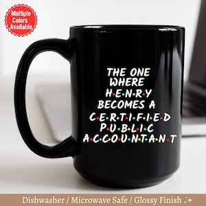 CPA Gifts, Custom CPA Mug, Certified Public Accountant, Personalized cpa Graduation, Accounting Grad Gift, Pass cpa Exam, Future cpa Mug