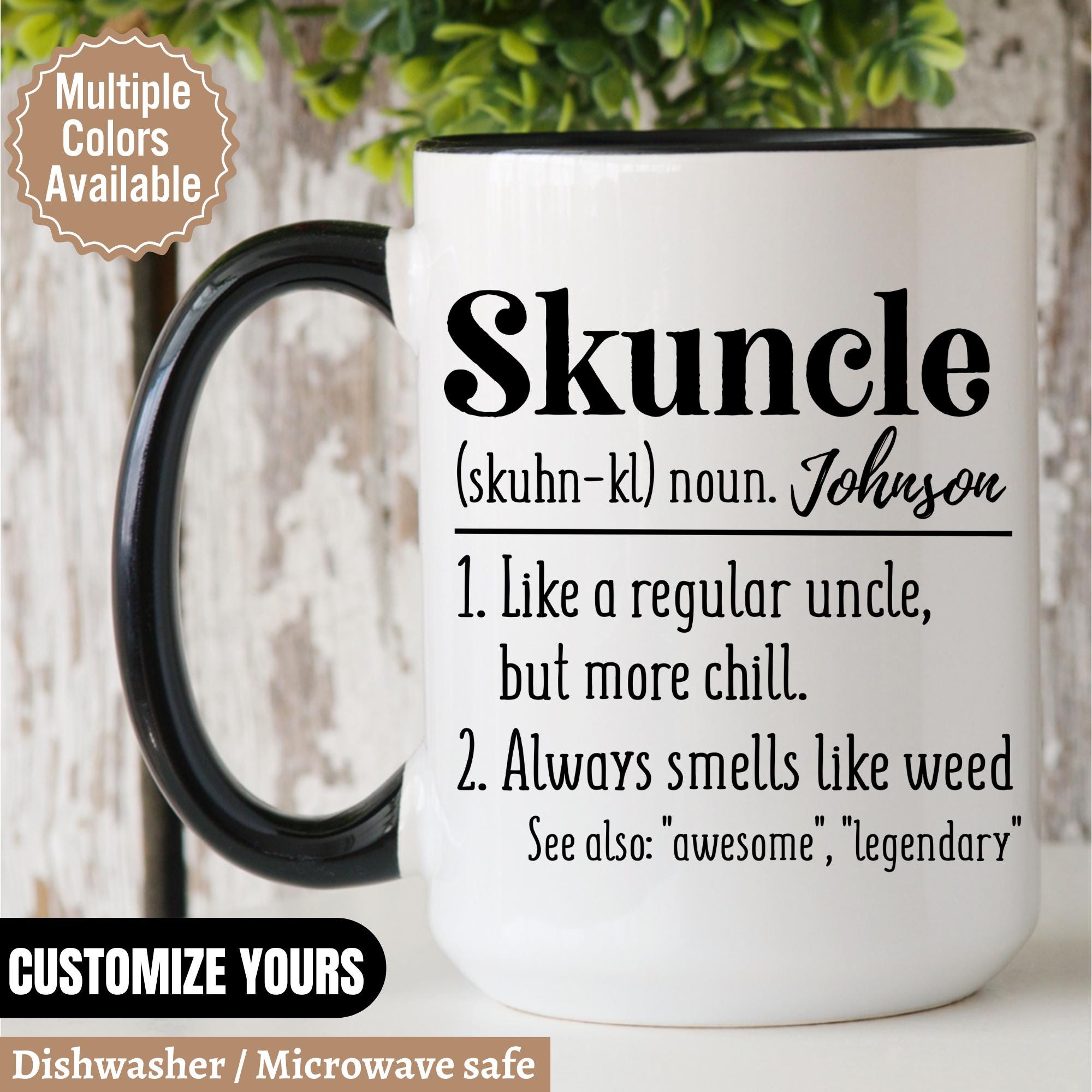 Skuncle Definition Mug, Funny Uncle, Family Mug, New Uncle, Uncle To Be Mug, Gift for Uncle Uncle Gifts from Niece Uncle Gifts From Nephew