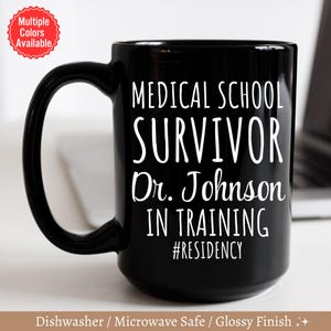 Personalized Medical School Survival Mug, Medical student gift, Future doctor mug, Graduation Gifts, Doctor gift, Med school gifts