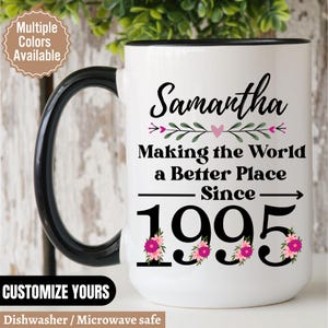 Personalized 30th Birthday Mug, Vintage 1995 Mug, 30th Birthday Gift For Women, 30th Birthday Gift For Men, 30th Birthday Friend, 30th gifts