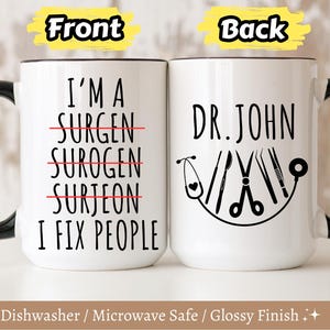 Personalized Surgeon Gift, Surgeon Coffee Mug, Surgeon Present, Best Surgeon, Surgeon Birthday Gift, Customized Gift for Surgeon Surgeon Mug