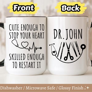Personalized Doctor Coffee Mug, Funny Doctor Gifts, Doctor Mug, Funny Gift for Doctor, New Doctor Gift, Physician Mug Gift, Graduation Gift