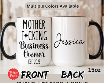 Business Owner Gift | Entrepreneur Coffee Cup | Boss Lady Mug | Funny Startup Gift | Office Coffee Mug | CEO Mug
