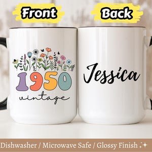 Personalized 75th Birthday Mug,75th Birthday Gift For Women, 75th Birthday Gift For Men, Custom 75th Birthday Friend, 75th Birthday Woman
