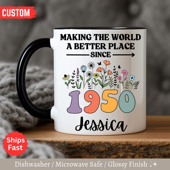 Personalized 75th Birthday Mug, Custom 75th Birthday Gift for Women, 75th  Birthday Gift for Men, 75th Birthday Friend, 75th Birthday Women - Etsy