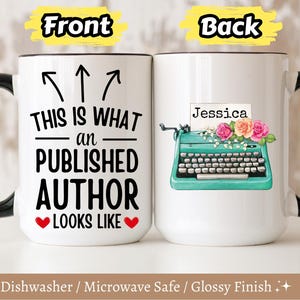 Personalized Author Mug, Best Selling Author Mug, Custom Writer Gift, Future Bestselling Author, Bookish Gifts, Gift For Author, Author Gift