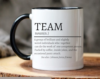 Team Gifts, Leadership Gifts, Coworker Gifts Bulk, Staff Appreciation Gifts, Personalized Mug, Best Team Ever Employee Appreciation Gifts