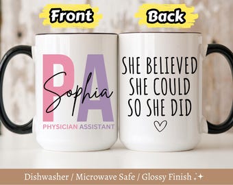 Personalized PA Graduation Gift, PA Mug, Physician Assistant Gifts, PA Graduate Gift, Custom Physician Assistant Graduation Gift ,Pa Gifts