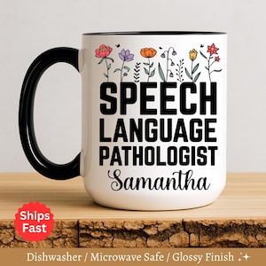 Custom SLP Gifts , SLP Gifts, Speech Language Pathologist Cup, SLP Coffee Cup, Slp Cup, It's a Good Day To Help Tiny Humans Communicate,