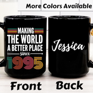 Personalized 30th Birthday Mug, Vintage 1995 Mug, 30th Birthday Gift For Women, 30th Birthday Gift For Men, 30th Birthday Friend, 30th gifts