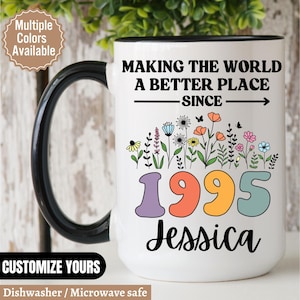 Personalized 30th Birthday Mug, Vintage 1995 Mug, 30th Birthday Gift For Women, 30th Birthday Gift For Men, 30th Birthday Friend, 30th gifts