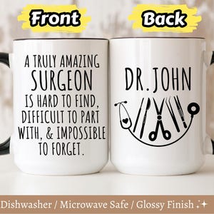Personalized Surgeon Mug, Surgeon Gift, Custom Surgeon Mugs, Gifts for Surgeons, Funny Surgeon Gifts, Best Surgeon, Surgeon Birthday Gifts
