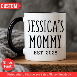 Custom Mommy Mug With Kids Name, Personalized Mom Mug with Names, Mother&#39;s Day Gift 2025, Mommy Coffee Mug,Custom Mug Gift For Mom Birthday