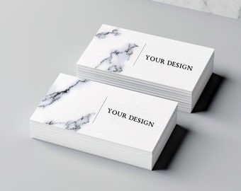 Blank Business Card Mockup for Commercial Use, Digital PNG File, Instant Download