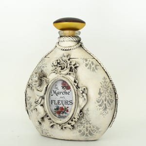 Bouteille en verre décorée, décoration artistique pour la maison, cadeau romantique
