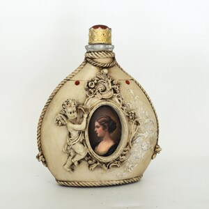 Bouteille en verre décorée, décoration artistique pour la maison, cadeau romantique