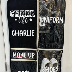 Personalized Cheer Life Garment Bags