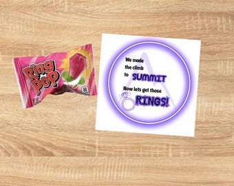 Summit Ring Pop Gift Tags: Cheer Competition Gifts (Digital File)