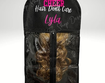 Cheer Hair Storage Bag for Hair Pieces, Personalized