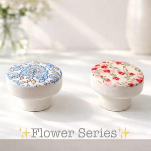 Home improvement, Flower Style Drawer Pulls: Cement Kitchen KnobsKnob, Knopf, Bouton, Pomo