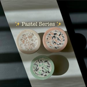 Home improvement,Terrazzo Drawer Knob: Cement & Acrylic IKEA Style PullKnob, Knopf, Bouton, Pomo