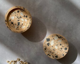 Mejoras para el hogar, Tirador de cajón de terrazo: Pomo de armario de cocina de cemento