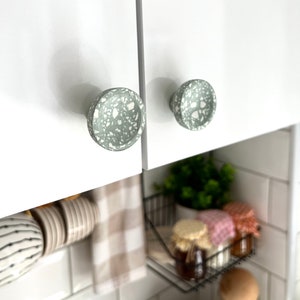 Home improvement,Terrazzo Drawer Pulls: Cement Cabinet Knobs, Home DecorKnob, Knopf, Bouton, Pomo