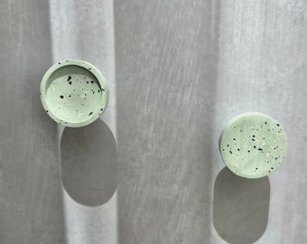 Set Of | Free Ship | Terrazzo Knob | Concrete Cabinet Knob |  Drawer Pull | Cabinet Knobs | Home Gift | Hook | Pull | Handle | Terrazzo