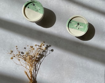 Mejoras para el hogar, Pomo de cajón de terrazo: Tirador de armario de cemento, Regalo de decoración del hogar, Perilla, Botón, Pomo