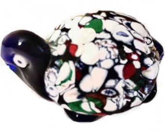 Murano Art Glass Millefiori Turtle Sculpture