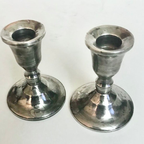 A pair of Vintage Duchin Creation Sterling Silver (925) Weighted Candle Holders