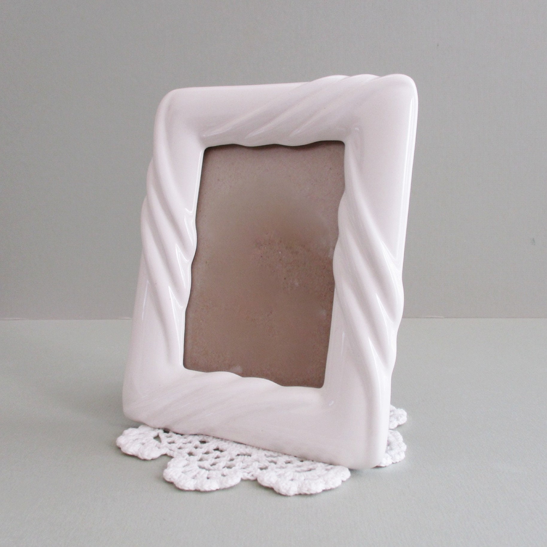 White Picture Frame . 3 X 4.5 Vintage Photo Frame . Embossed Etsy