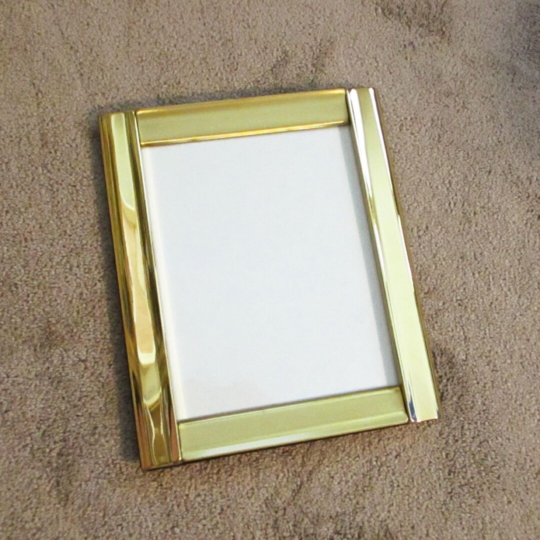 Vintage HB Group Solid Heavy Brass 8 X 10 Gold Metal Photo Picture ...