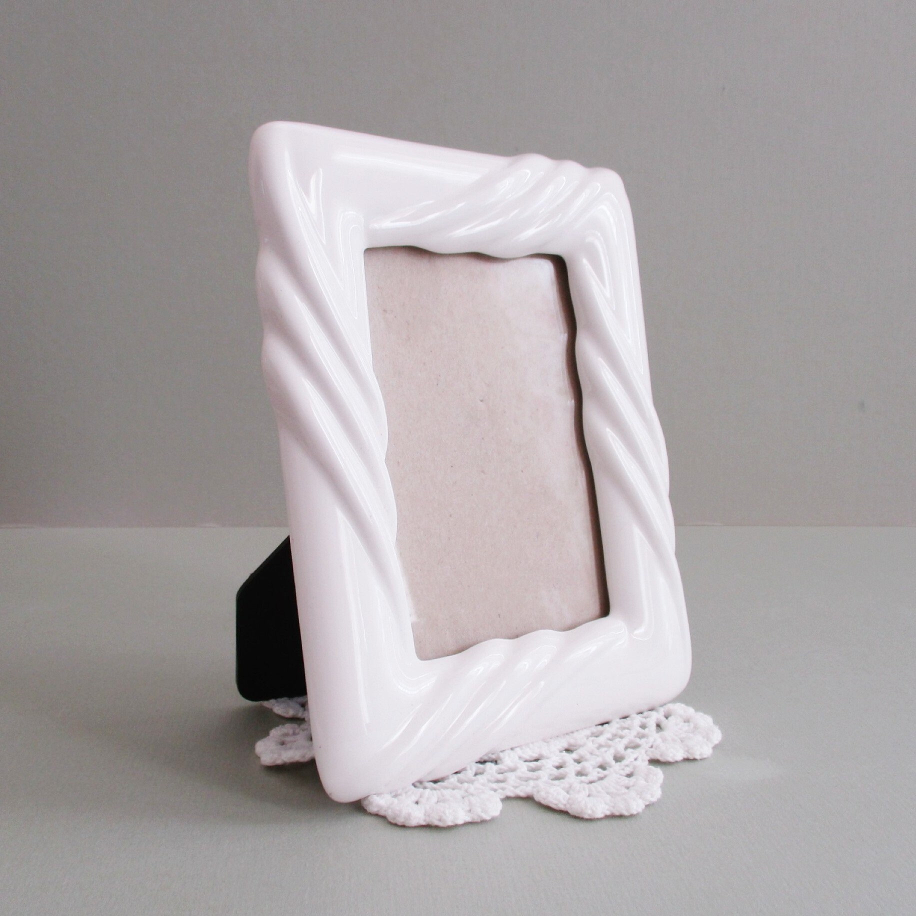 White Picture Frame . 3 X 4.5 Vintage Photo Frame . Embossed Etsy