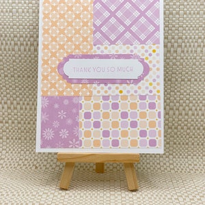 Set of 5 retro-style handmade cards