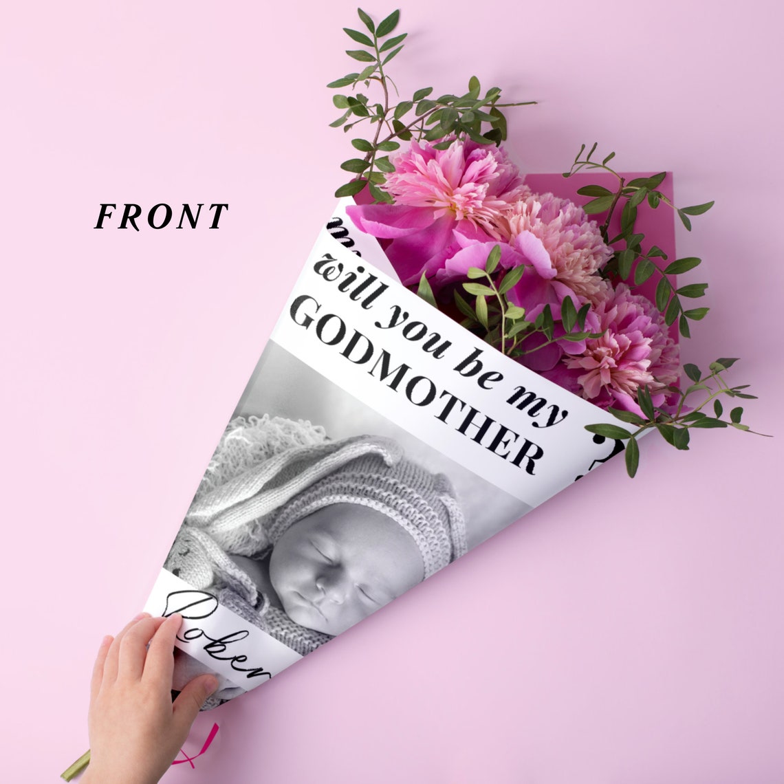 Will You Be My Godmother Proposal Template Bouquet Wrap Etsy — free download