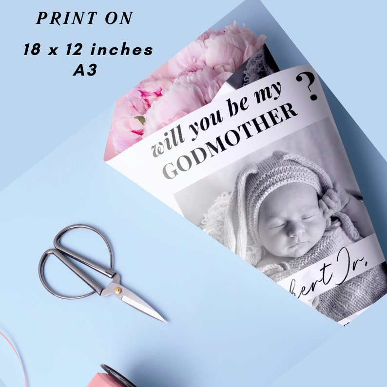 "Will You Be My Godmother?" Proposal Mug - 11 Oz White Ceramic Godparent Gift - View #2