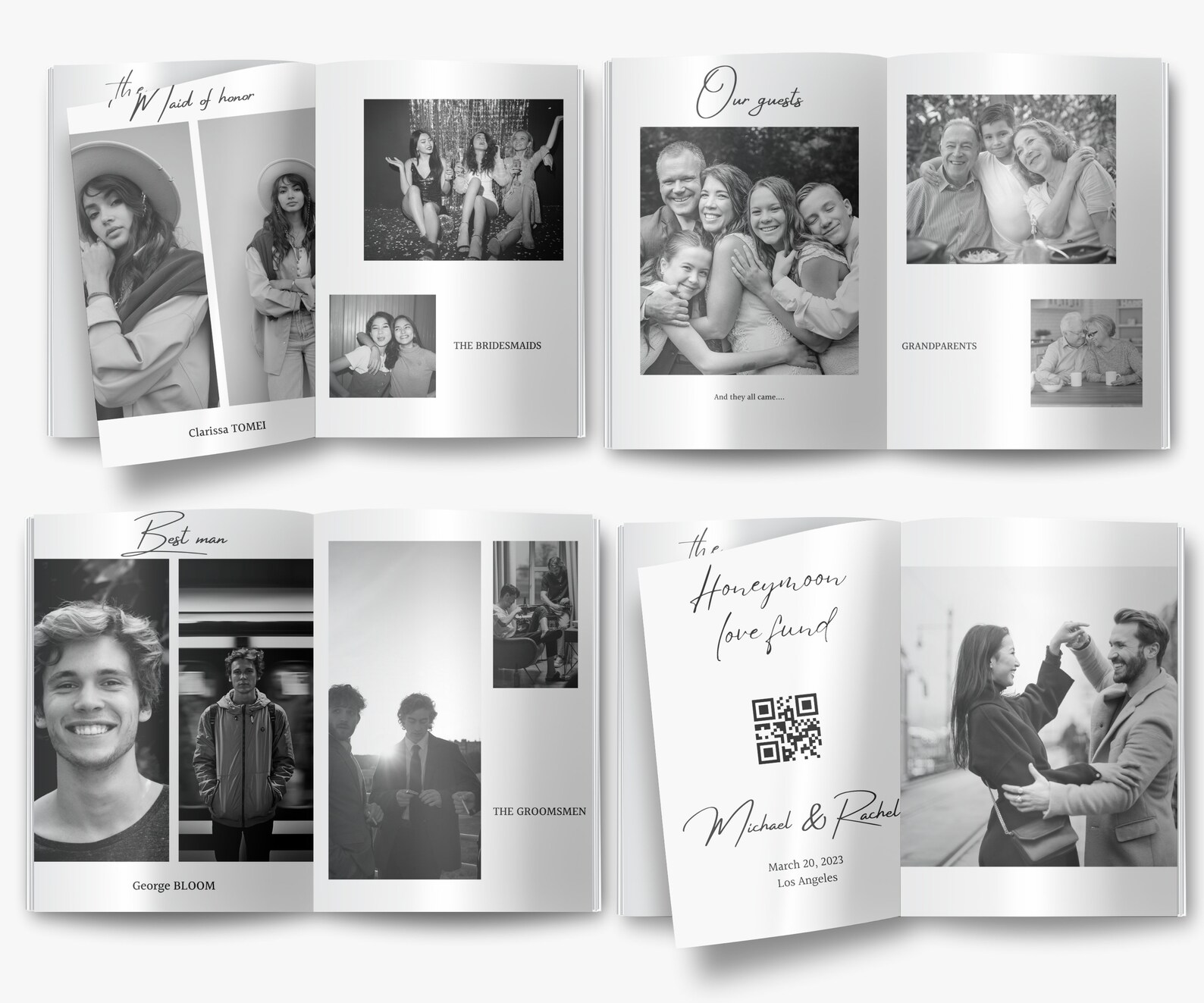 Magazine Program 30 Pages Wedding Magazine Template Canva, Wedding Magazine Programs ...
