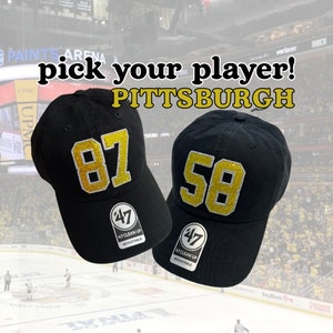 Chapeau avec numéro de joueur strassé des Penguins de Pittsburgh - 47 Brand