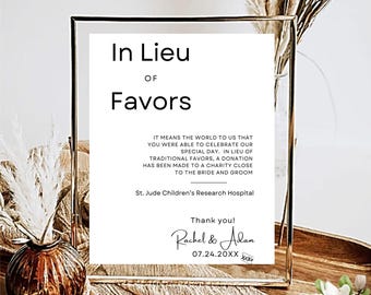 Plantilla de letrero simple para regalar en lugar de regalos de boda, letrero elegante y editable para regalar, moderno e imprimible, tamaño 5 x 7 y 8 x 10, bricolaje en Canva Minimal, MIN01