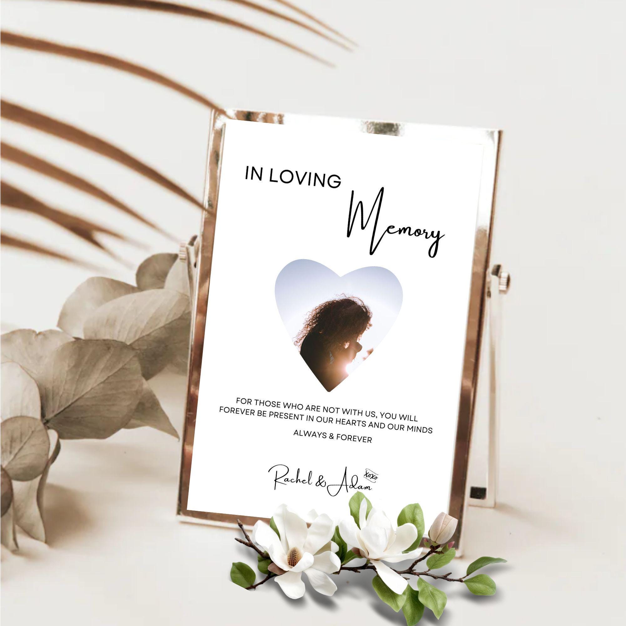 Loving One Sign In Loving Memory Wedding Sign, Printable Loved One Memorial, Modern ...