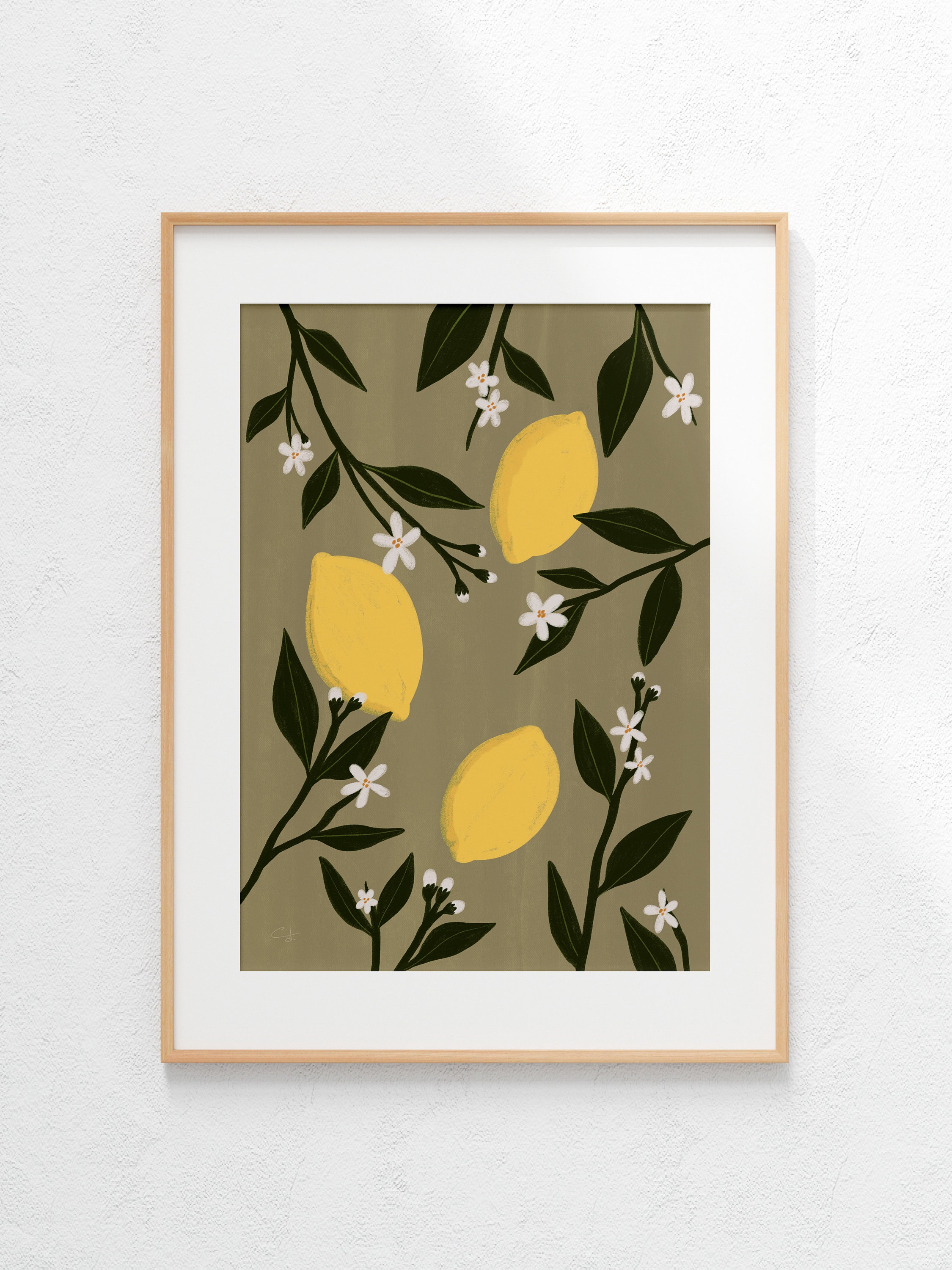 Lemons of Menton | Digital Art Print Wall Art Decor - Etsy