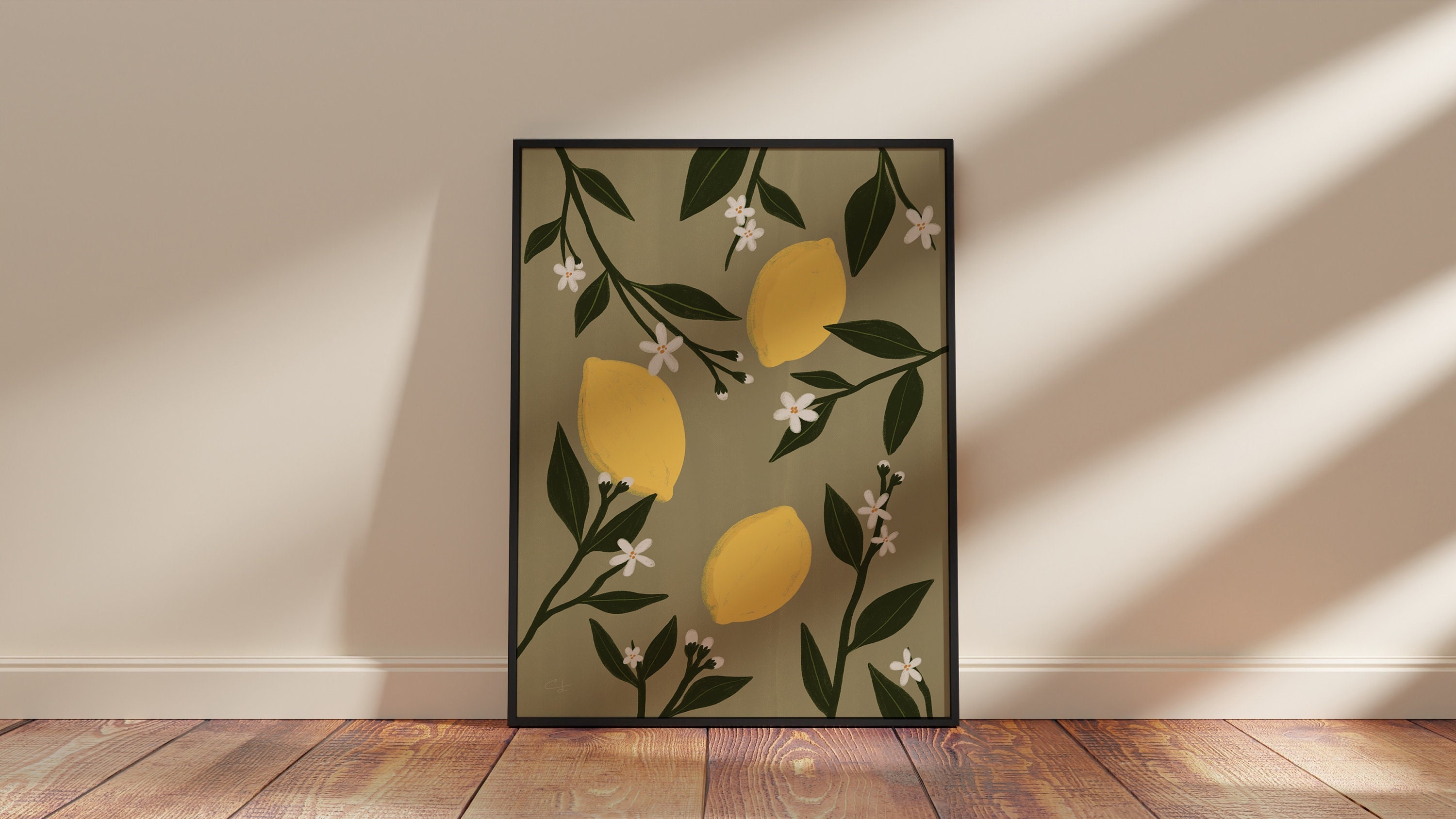 Lemons of Menton | Digital Art Print Wall Art Decor - Etsy