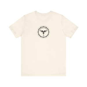 47 Strike Drone Company T-Shirt, Ukraine Insignia, 47OMBr, Military Insignia, UAF, FPV Natural