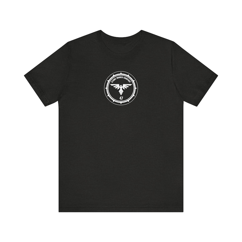 47 Strike Drone Company T-Shirt, Ukraine Insignia, 47OMBr, Military Insignia, UAF, FPV Black
